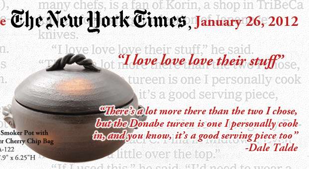 NYtimes Black Bizen Smoker Pot