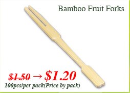 Bamboo Fruit Forks