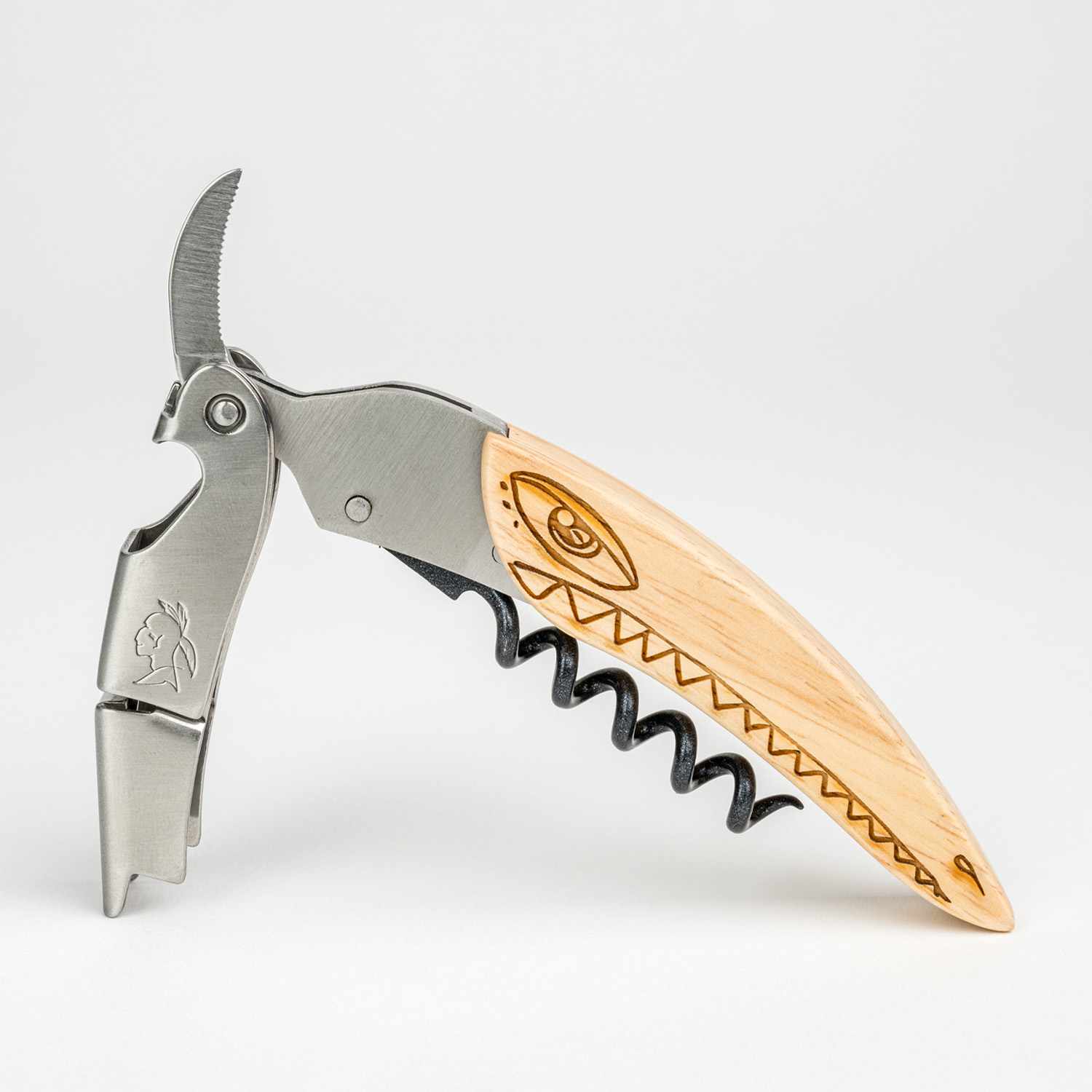 Image of Urban Tattoo Wood Clin d'Oeil Design Corkscrews 3