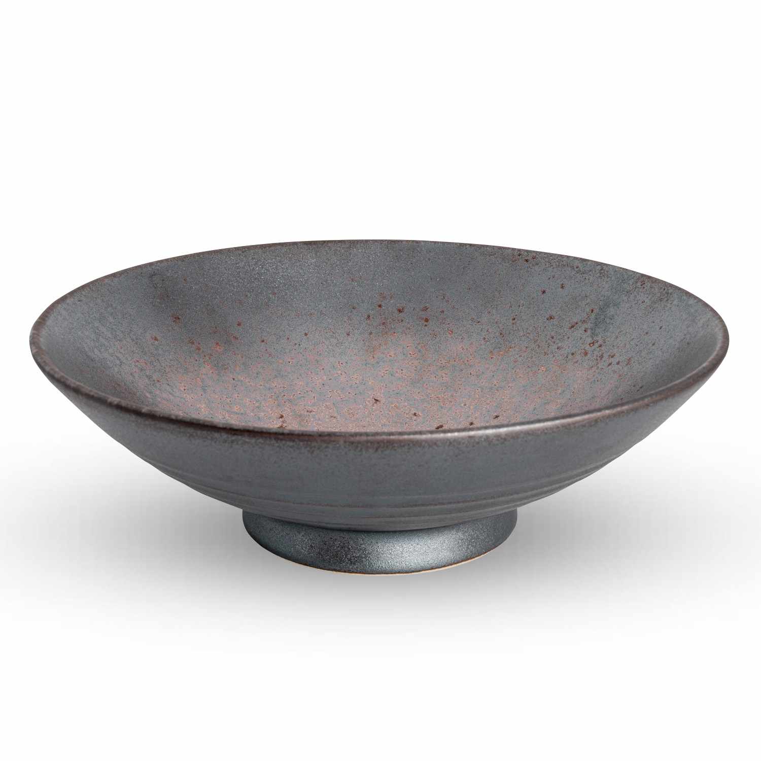 Metallic Brown Bowl 9.5"