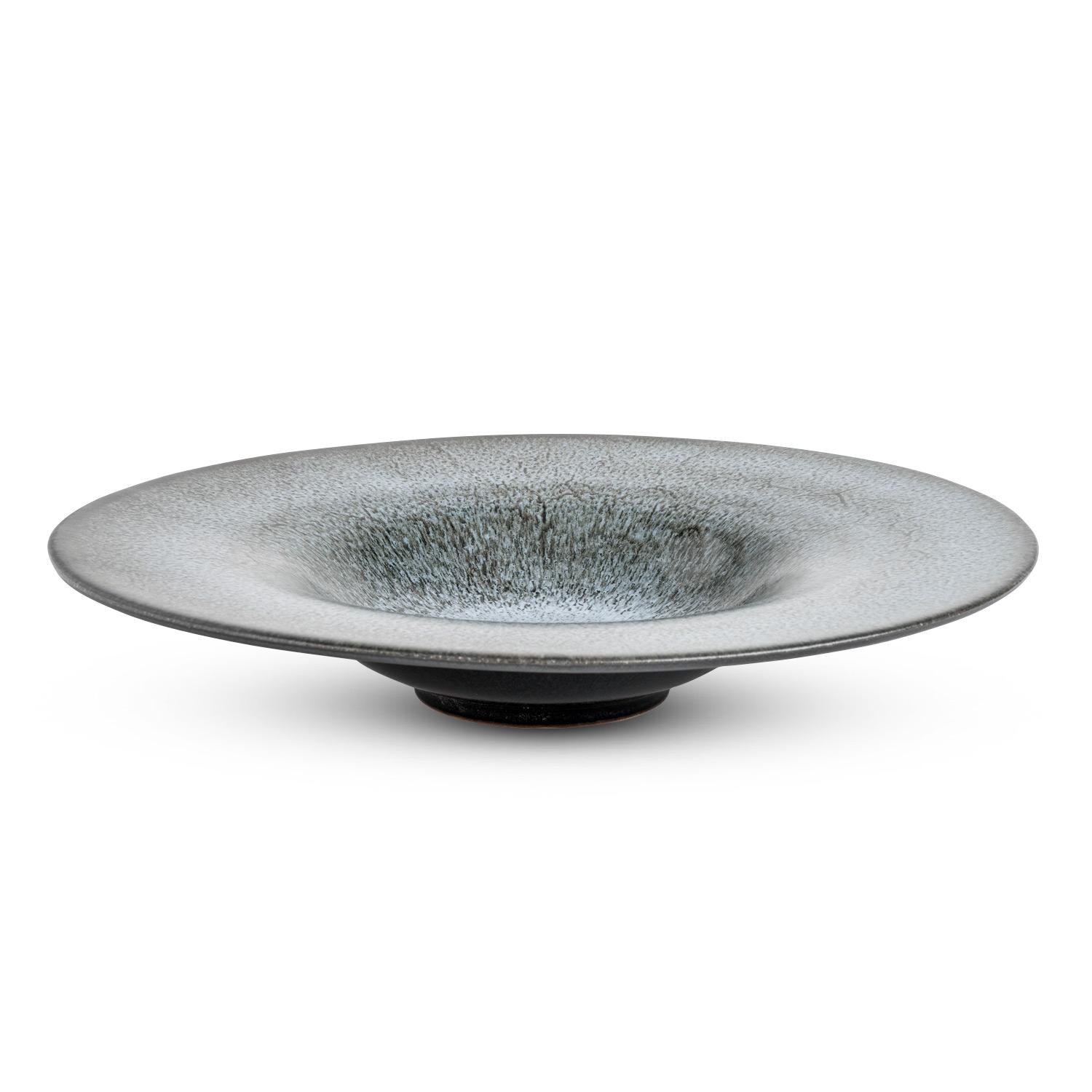 Sora Gray Wide Rim Bowl 10"