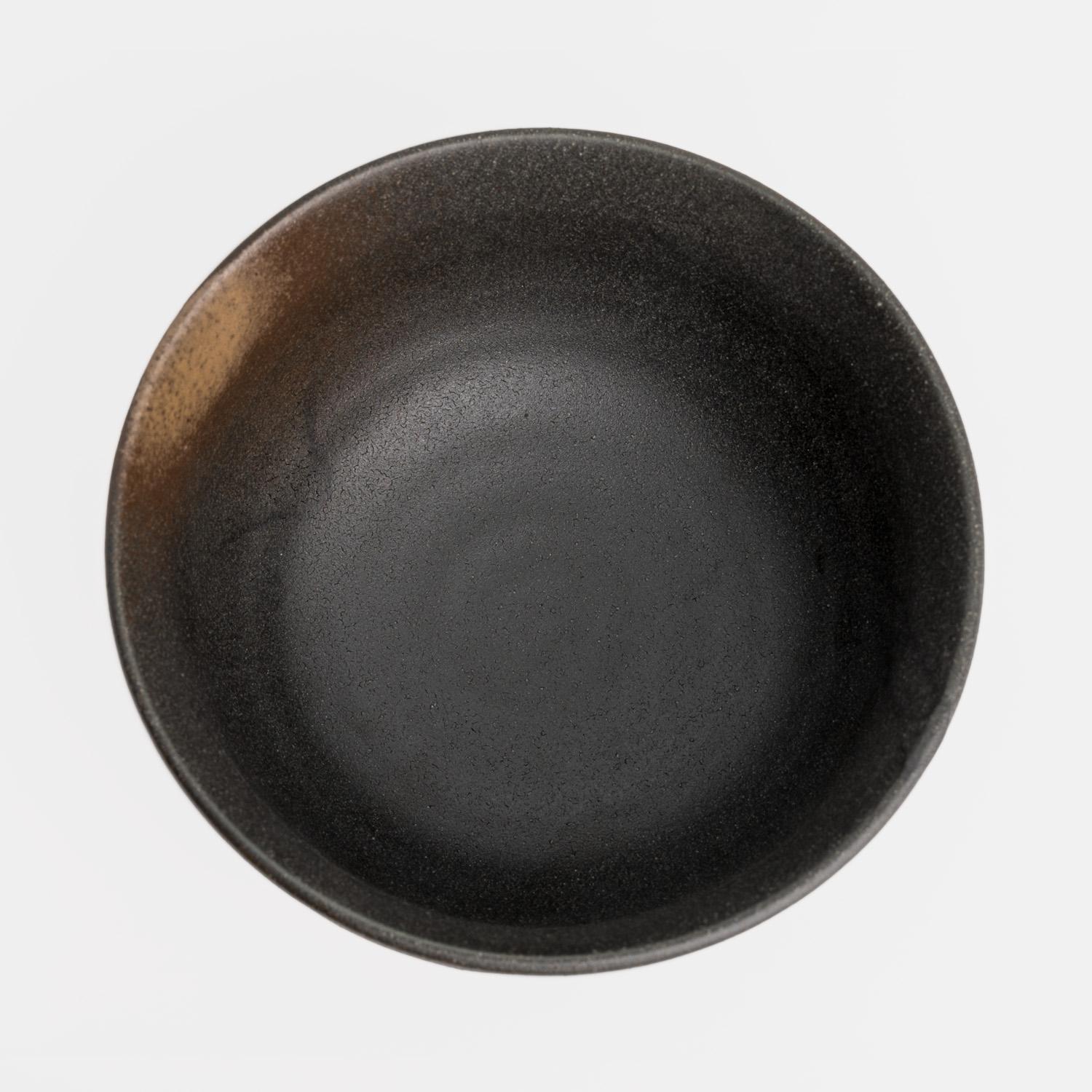 Image of Black Bizen Bowl 5" 3