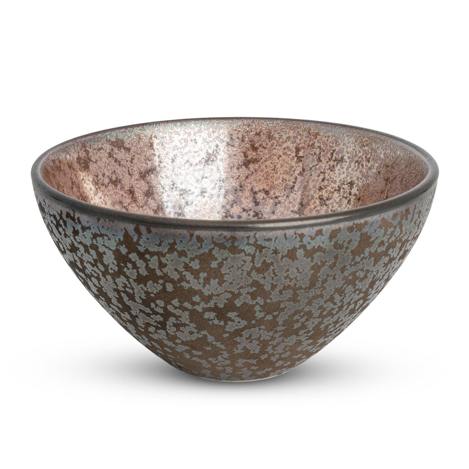 Metallic Brown Bowl 4.75"