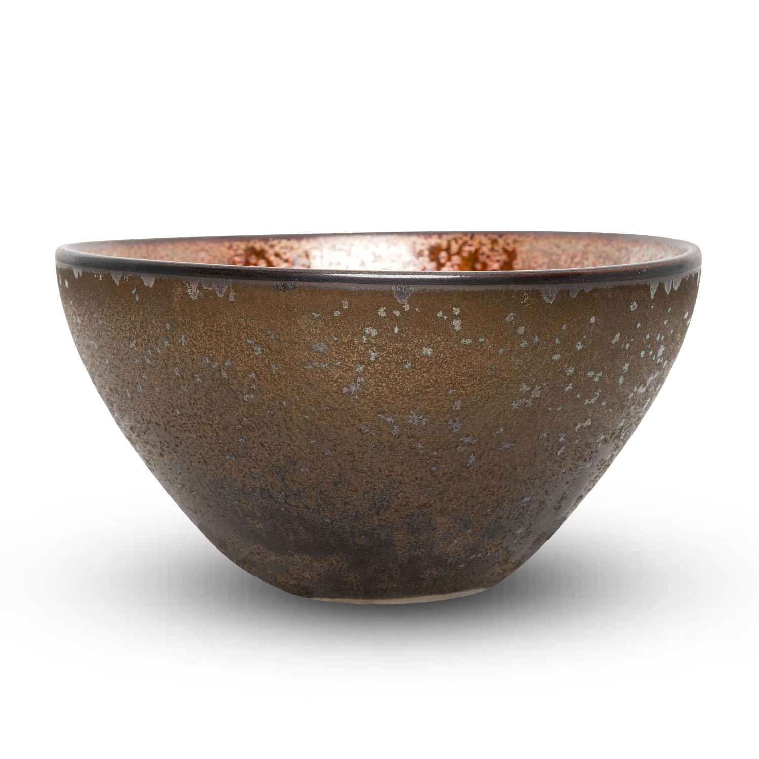 Image of Metallic Brown Bowl 4.75" 2