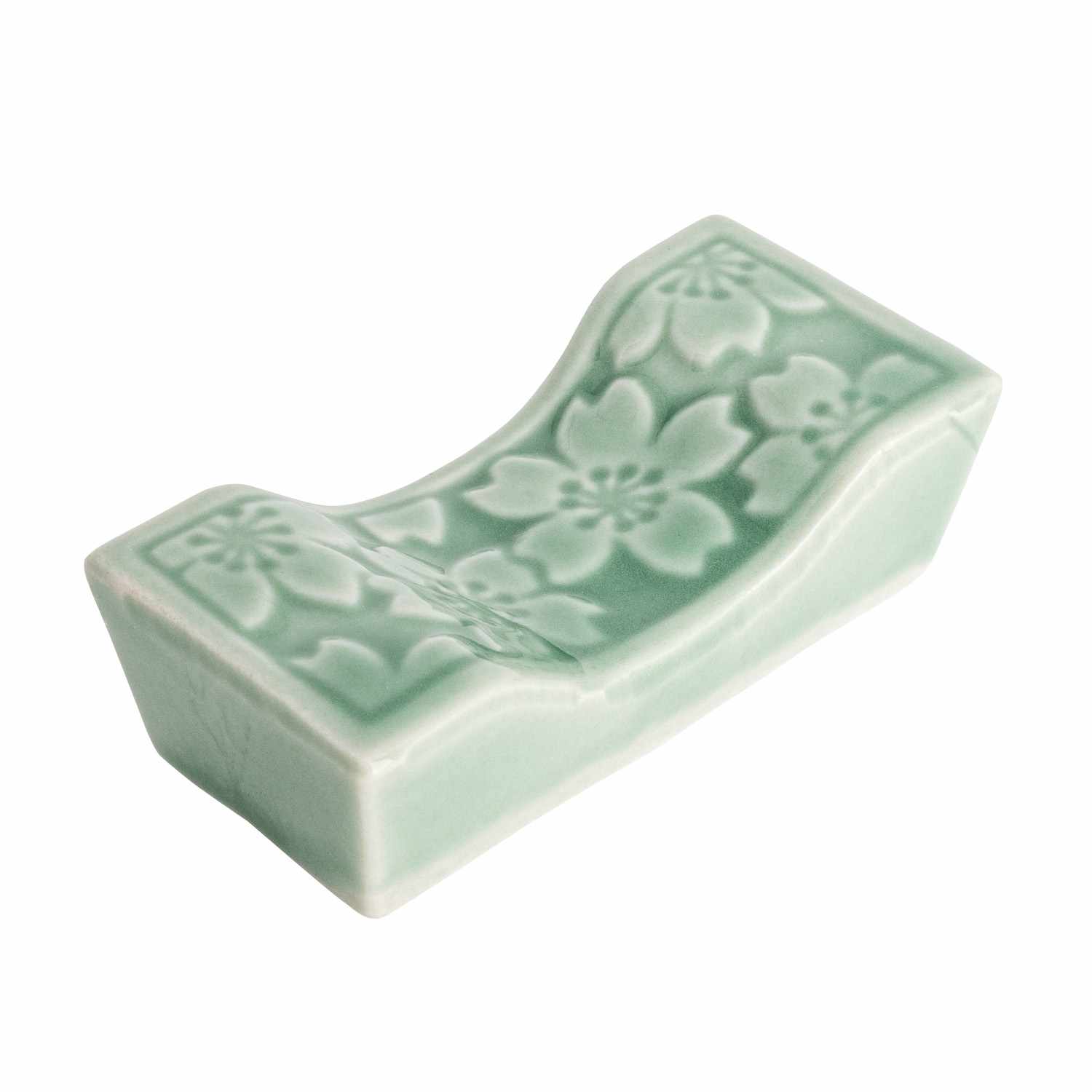 Flower Turquoise Chopstick Rest