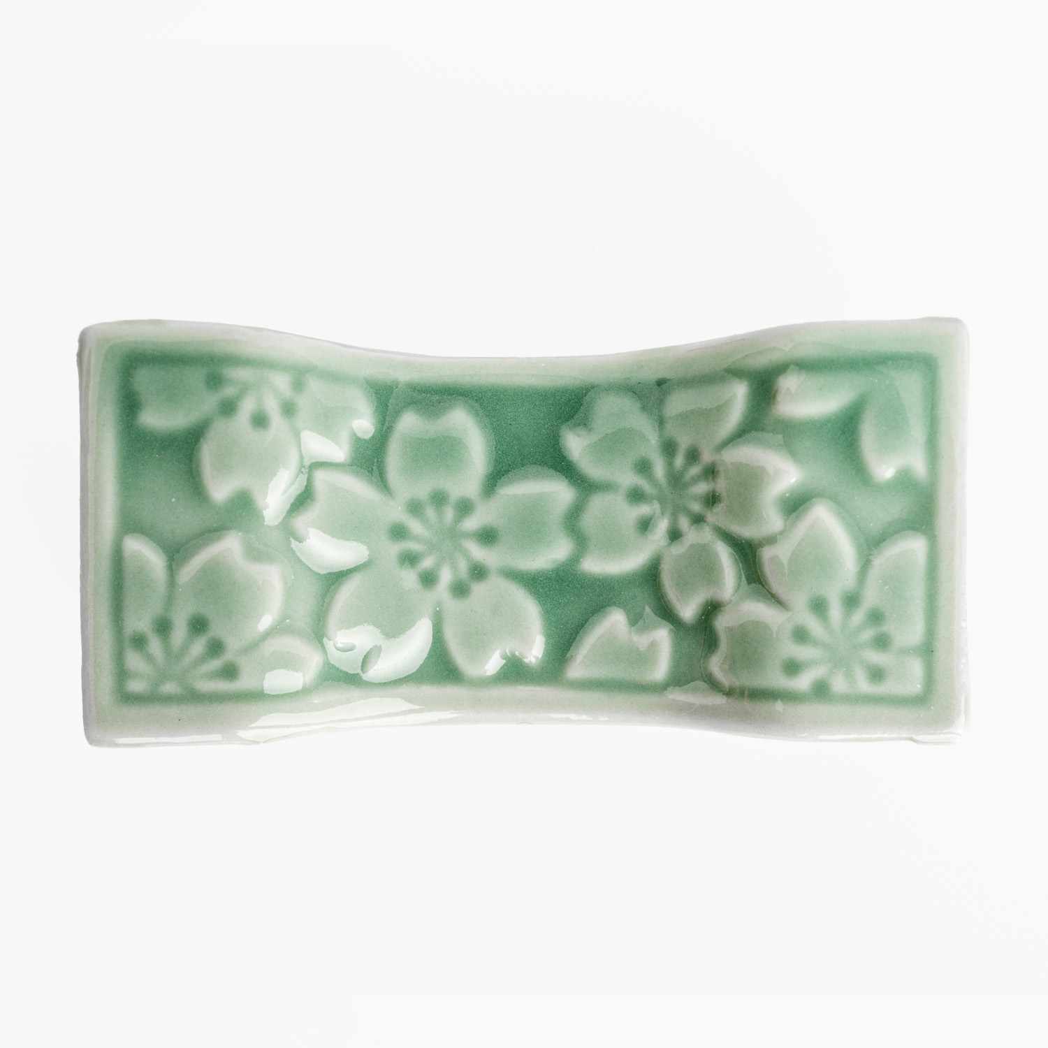 Image of Flower Turquoise Chopstick Rest 3