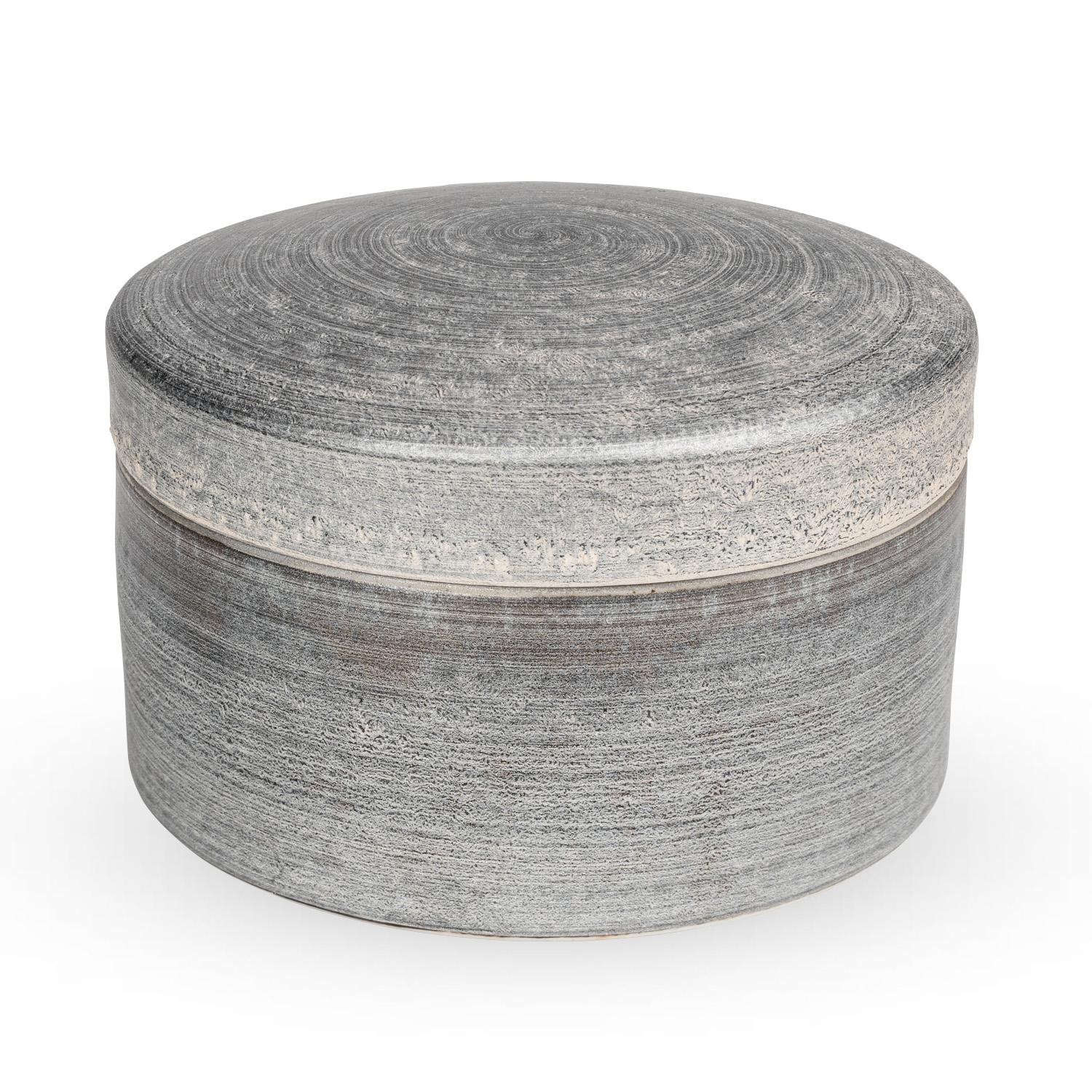 Shusetsu Silver Round Covered Box 4"