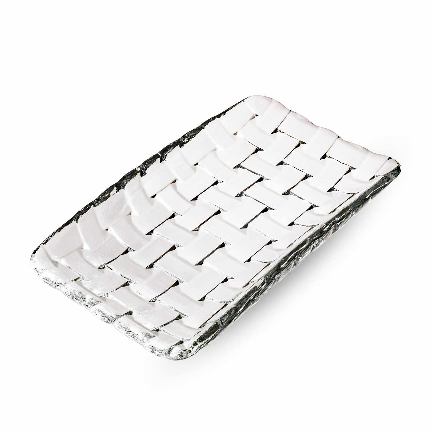 Image of Orme Clear Glass Rectangular Tray 6.25" 1