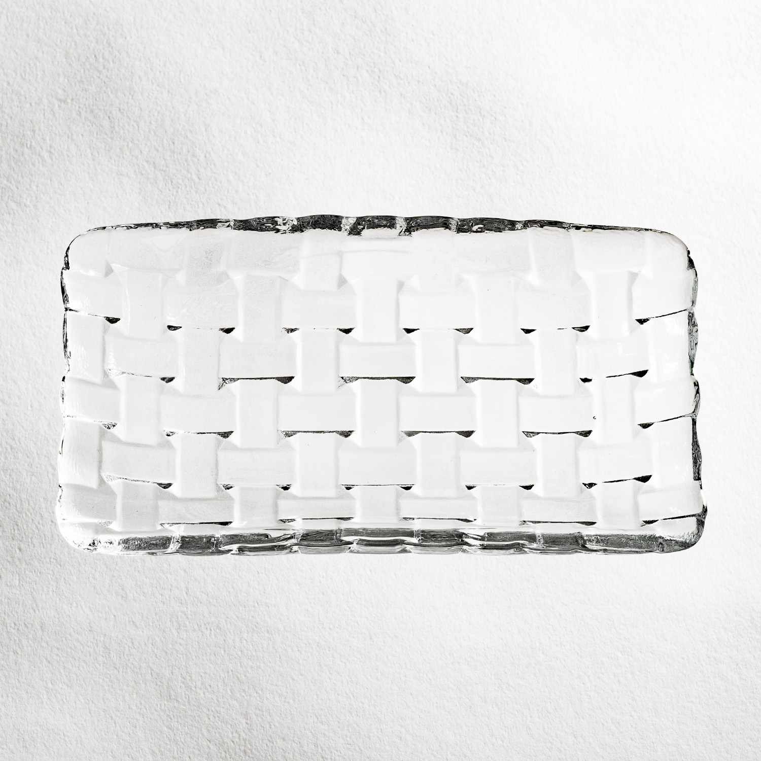 Image of Orme Clear Glass Rectangular Tray 6.25" 3