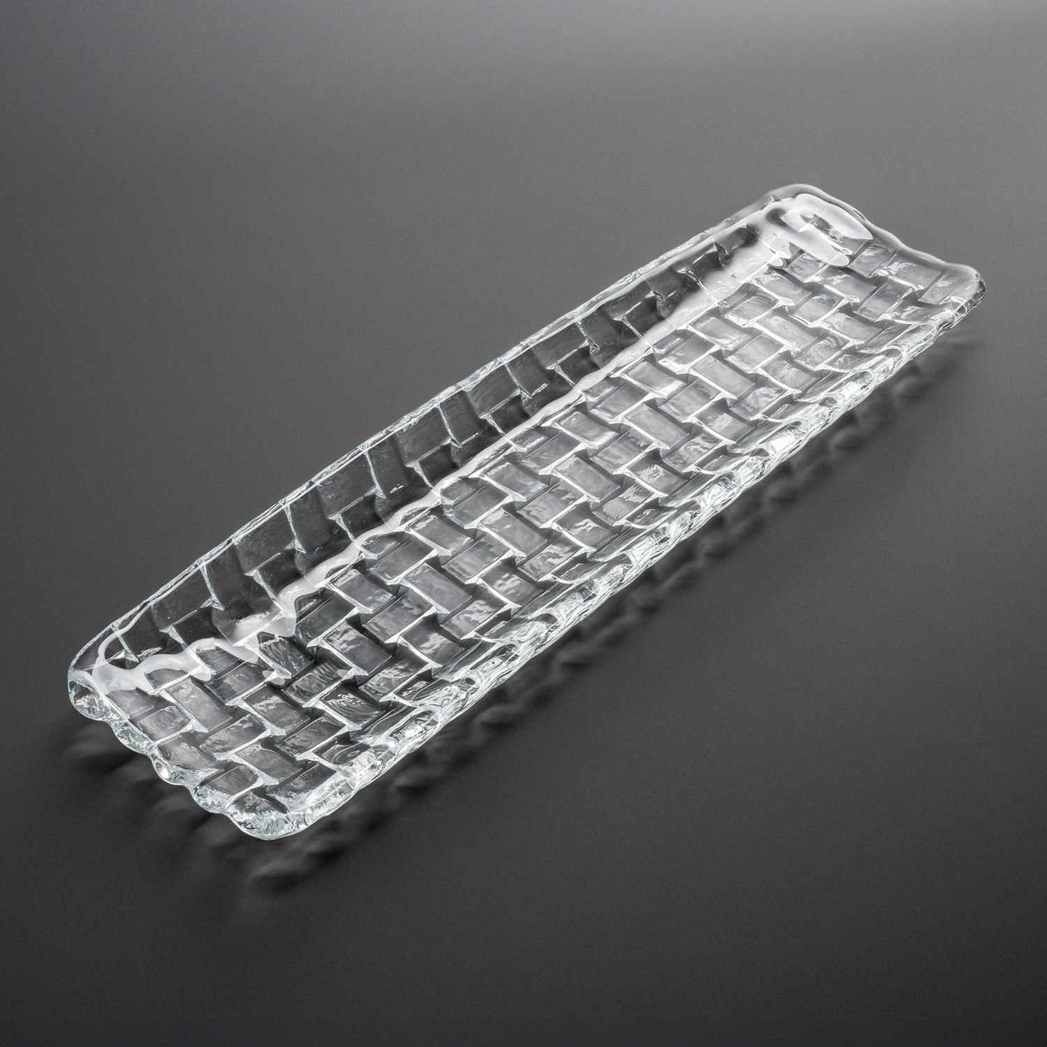 Image of Orme Clear Glass Rectangular Tray 11.75" 1