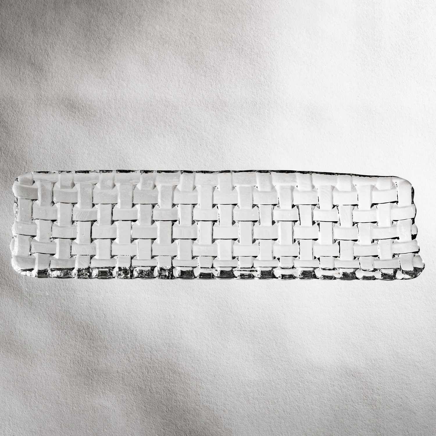 Image of Orme Clear Glass Rectangular Tray 11.75" 3