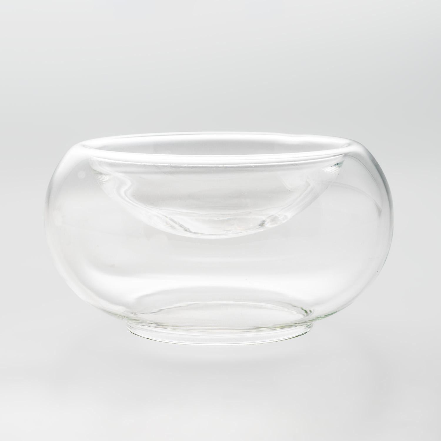 Image of Glass Round Concave Bowl 4.25" 2