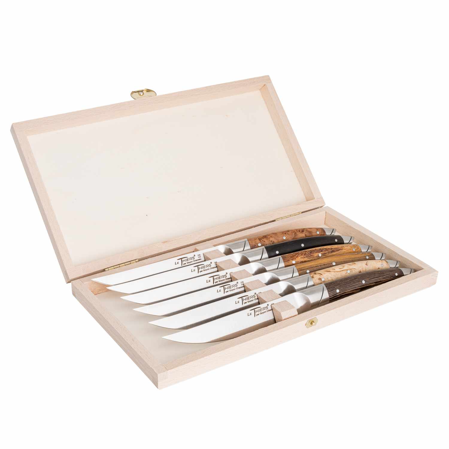 Image of Le Thiers Avantage Steak Knives w/ Mixed Wood Handles (Set of 6) 2