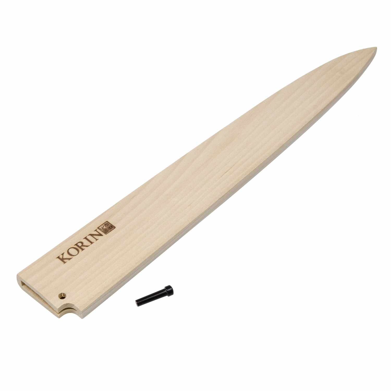 Yoshihiro Natural Magnolia Wood Saya Cover Blade Protector for Yanagi  (270mm)