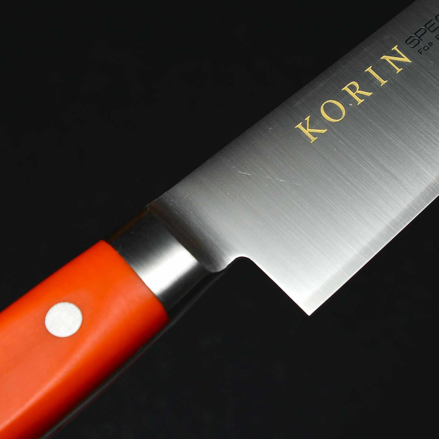 Image of Korin Special Inox Orange Handle Sujihiki 5