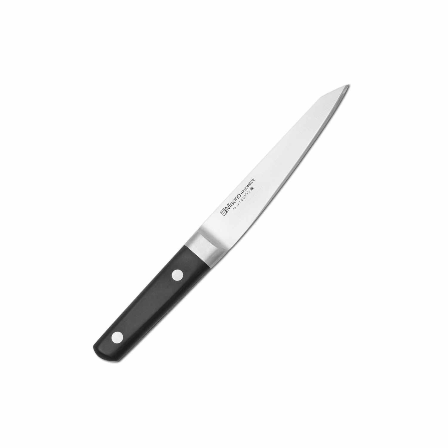 Misono Molybdenum Fruit Knife with Wooden Saya Sheath