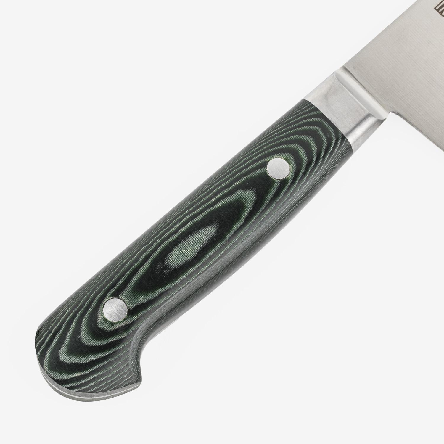 Image of Suisin Premium Inox Forest Green Handle Gyuto 8.2" 5