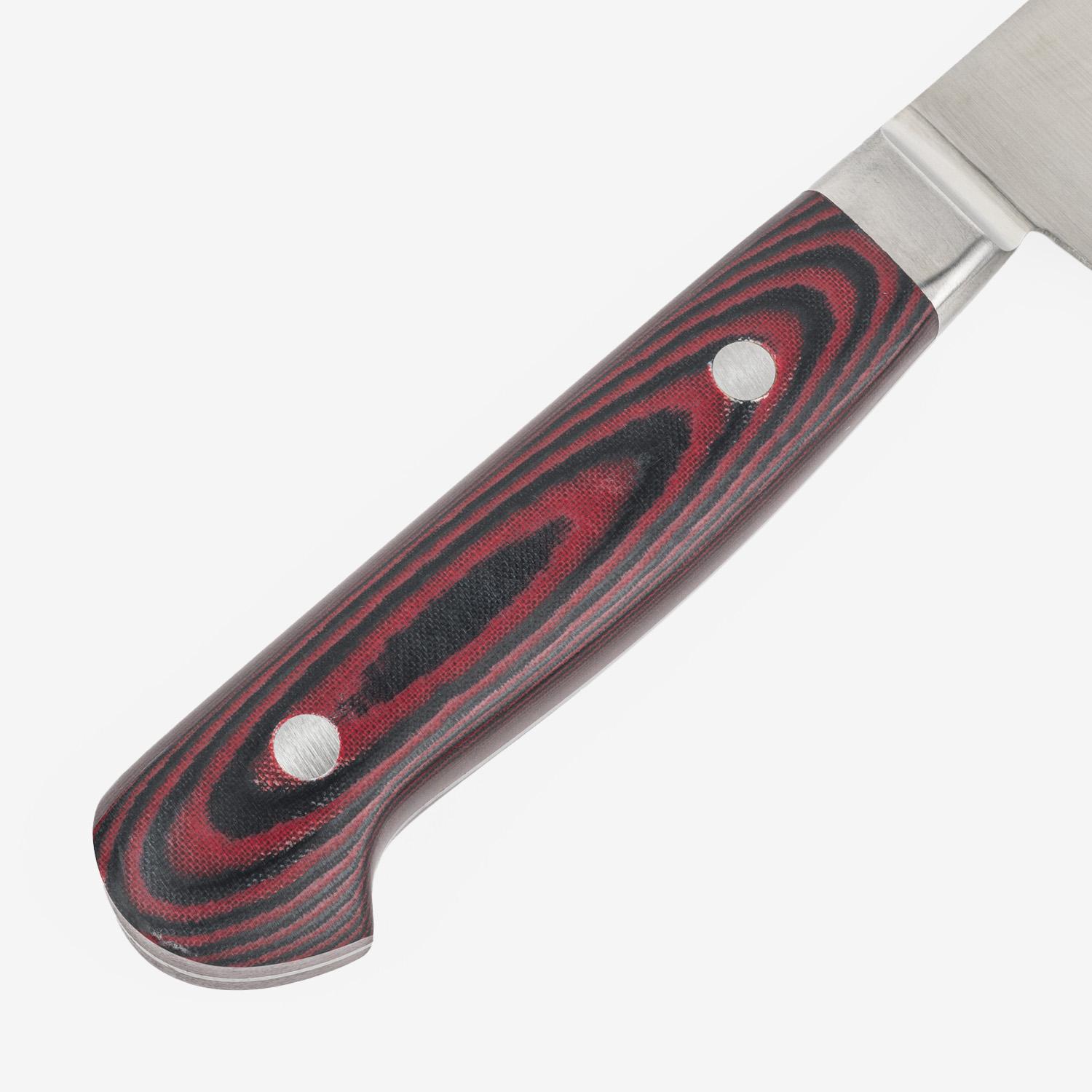 Image of Suisin Premium Inox Maroon Red Handle 8.2" 5