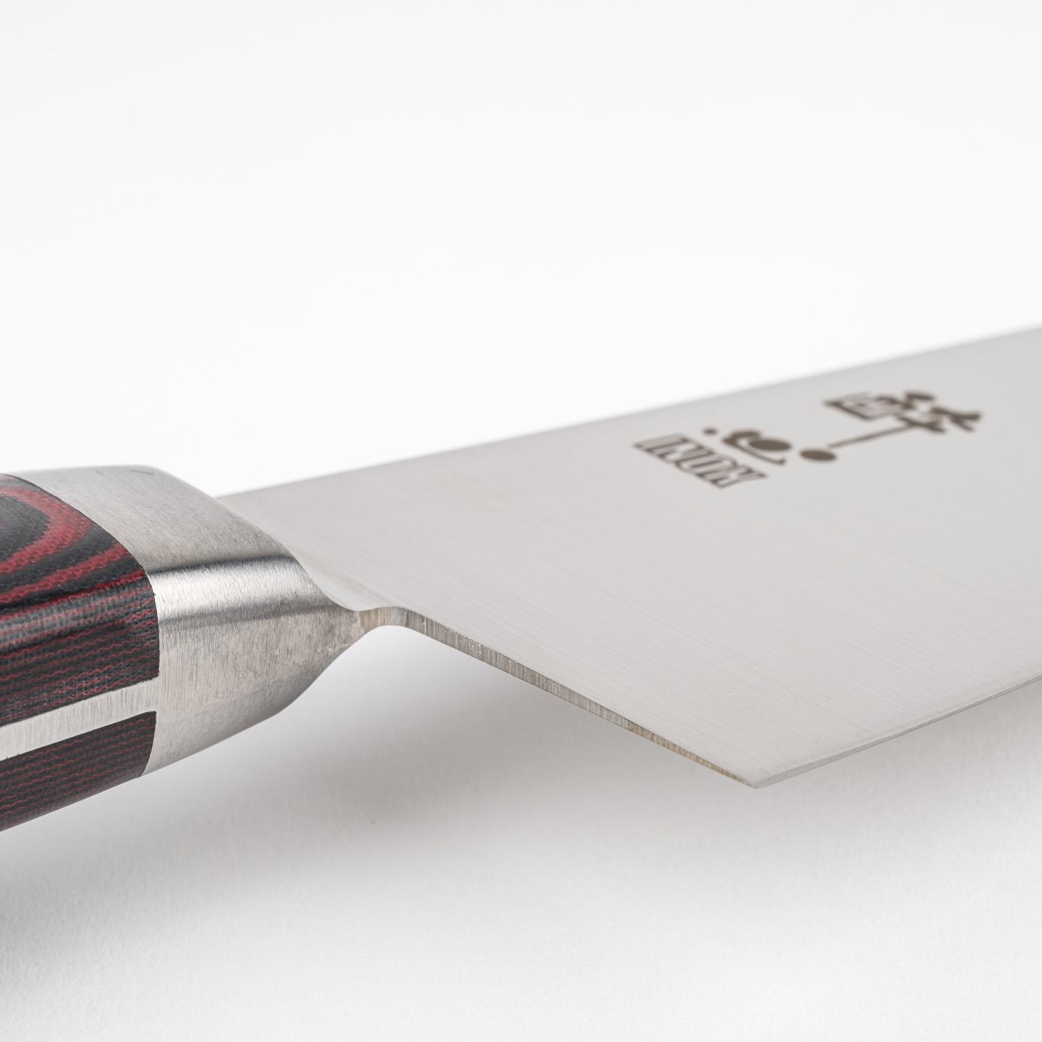 Image of Suisin Premium Inox Maroon Red Handle Gyuto 9.4" 4