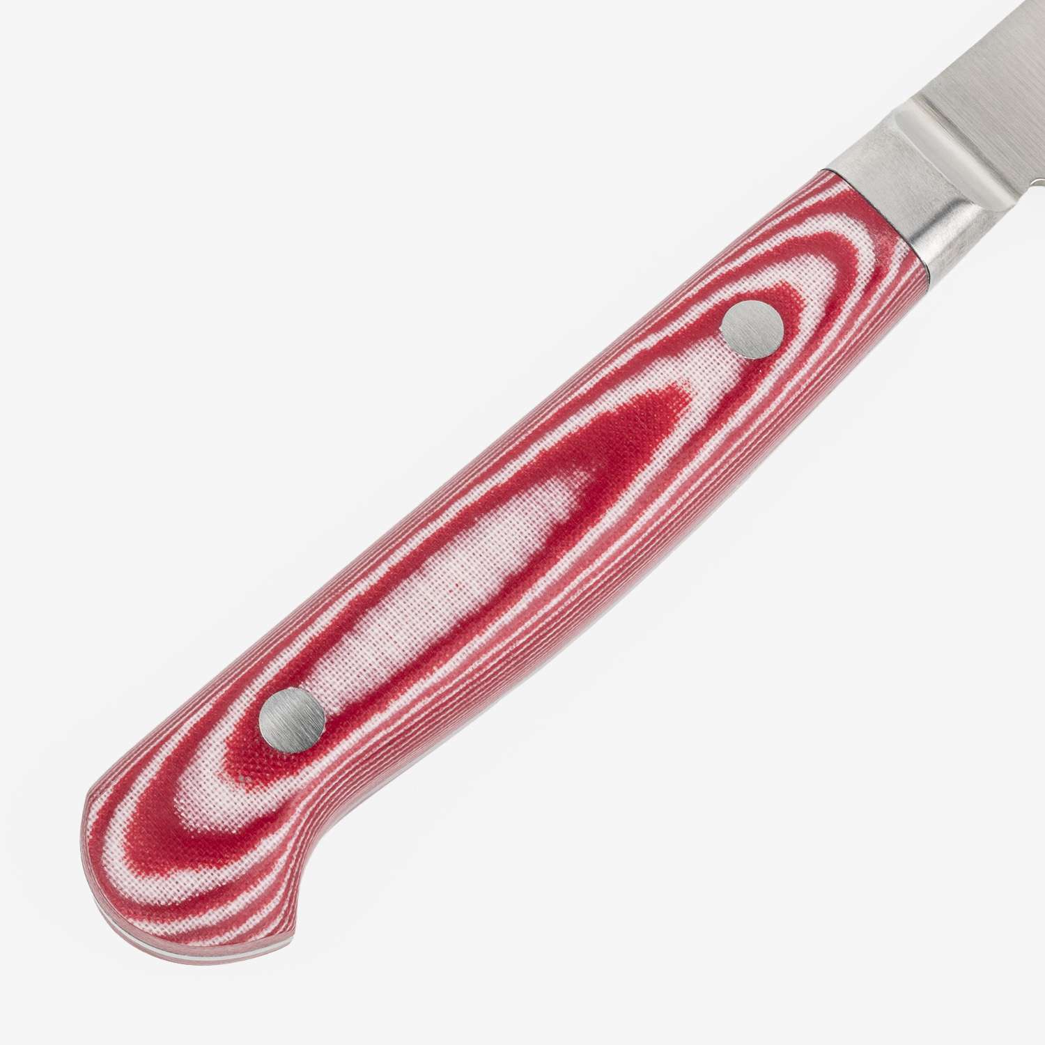 Image of Suisin Premium Inox Rose Red Handle Petty 5.9" 5