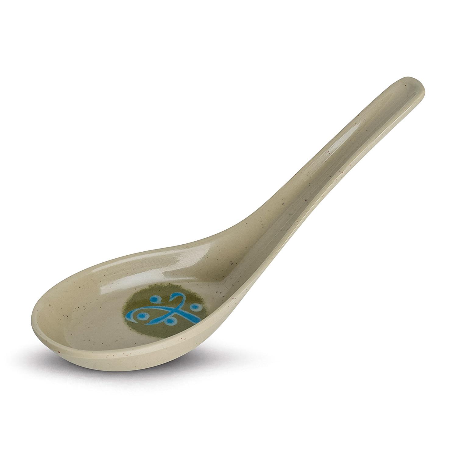 Melamine Green Spoon 5.5"