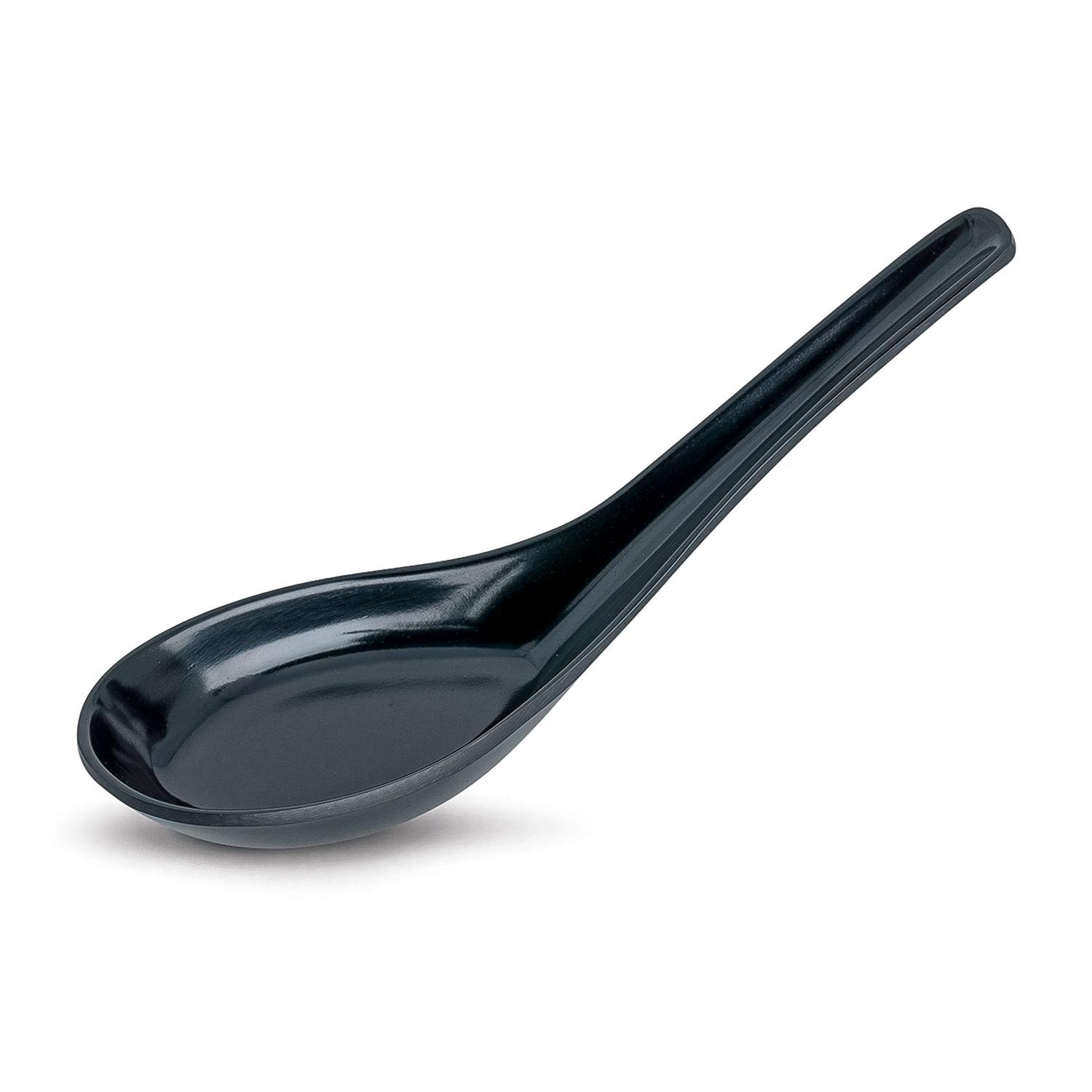 Melamine Black Spoon 5.5"