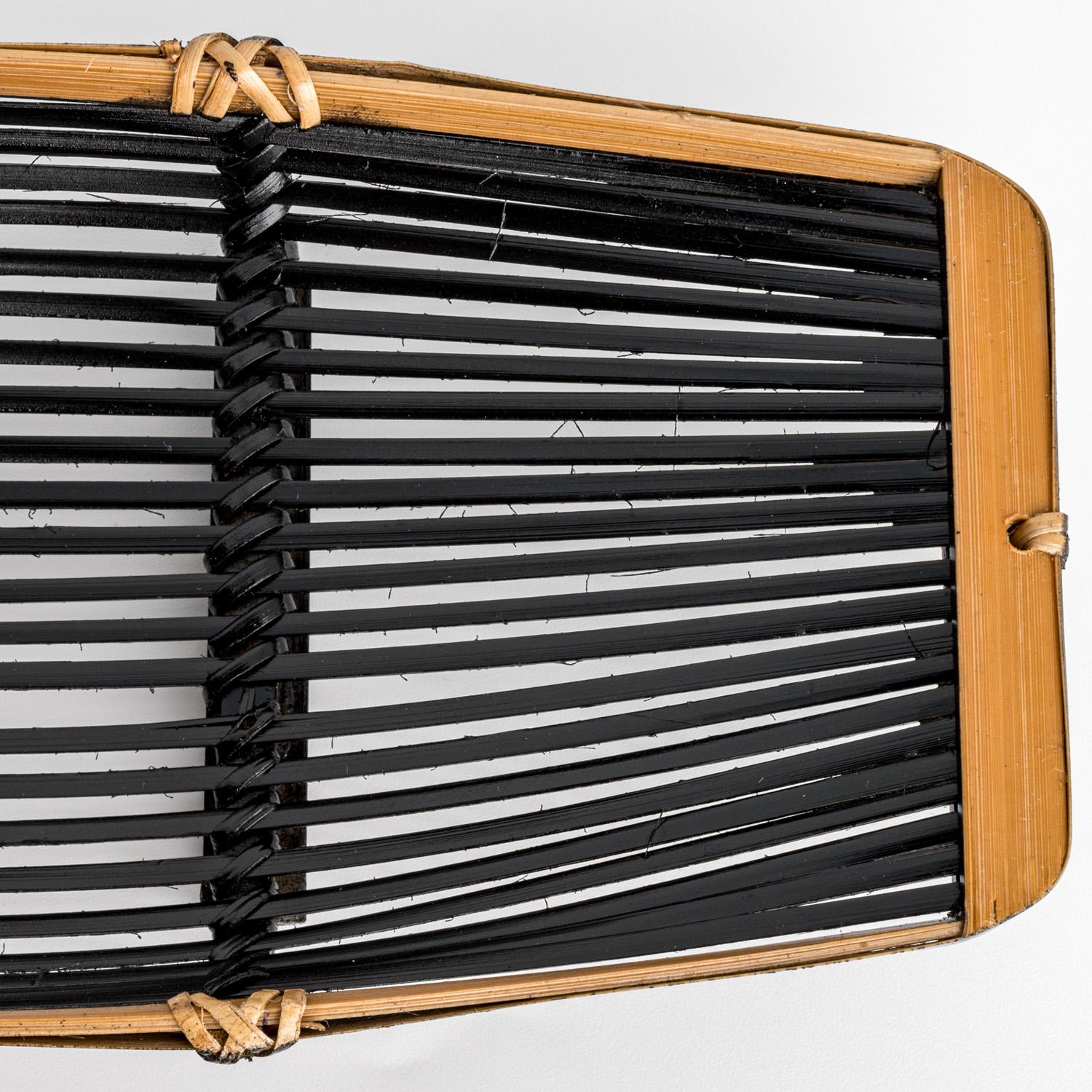 Image of Black Towel Bamboo Tray 4