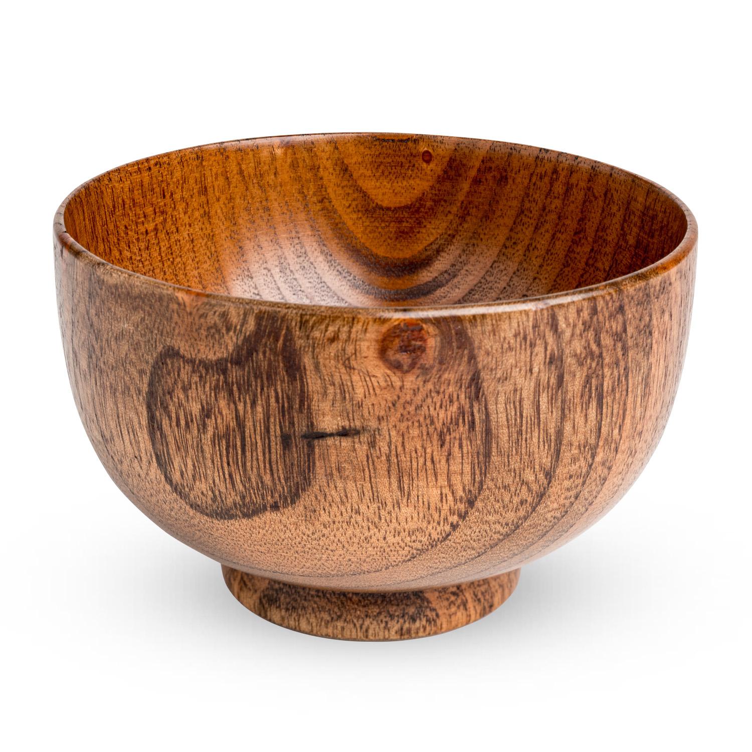 Wooden Soup Bowl 4.25"