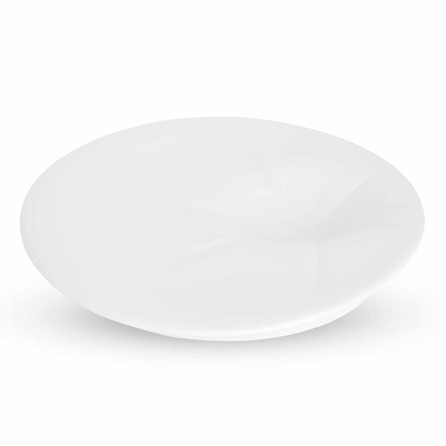 Phase Fall White Round Plate 11"