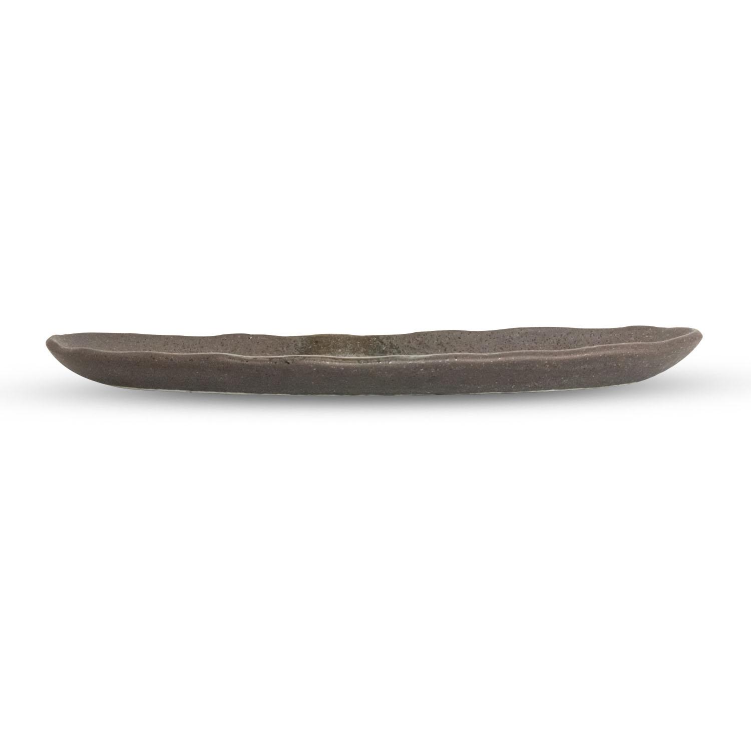 Image of Yukimoya Slate Oval Plate 10.75" 2