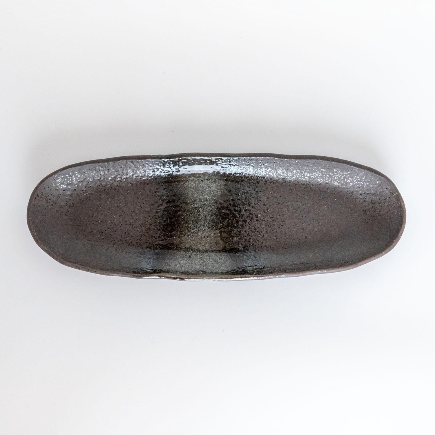 Image of Yukimoya Slate Oval Plate 10.75" 3