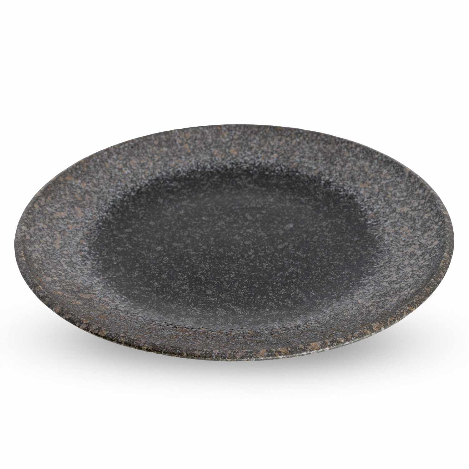 Crater Black Plate 10"