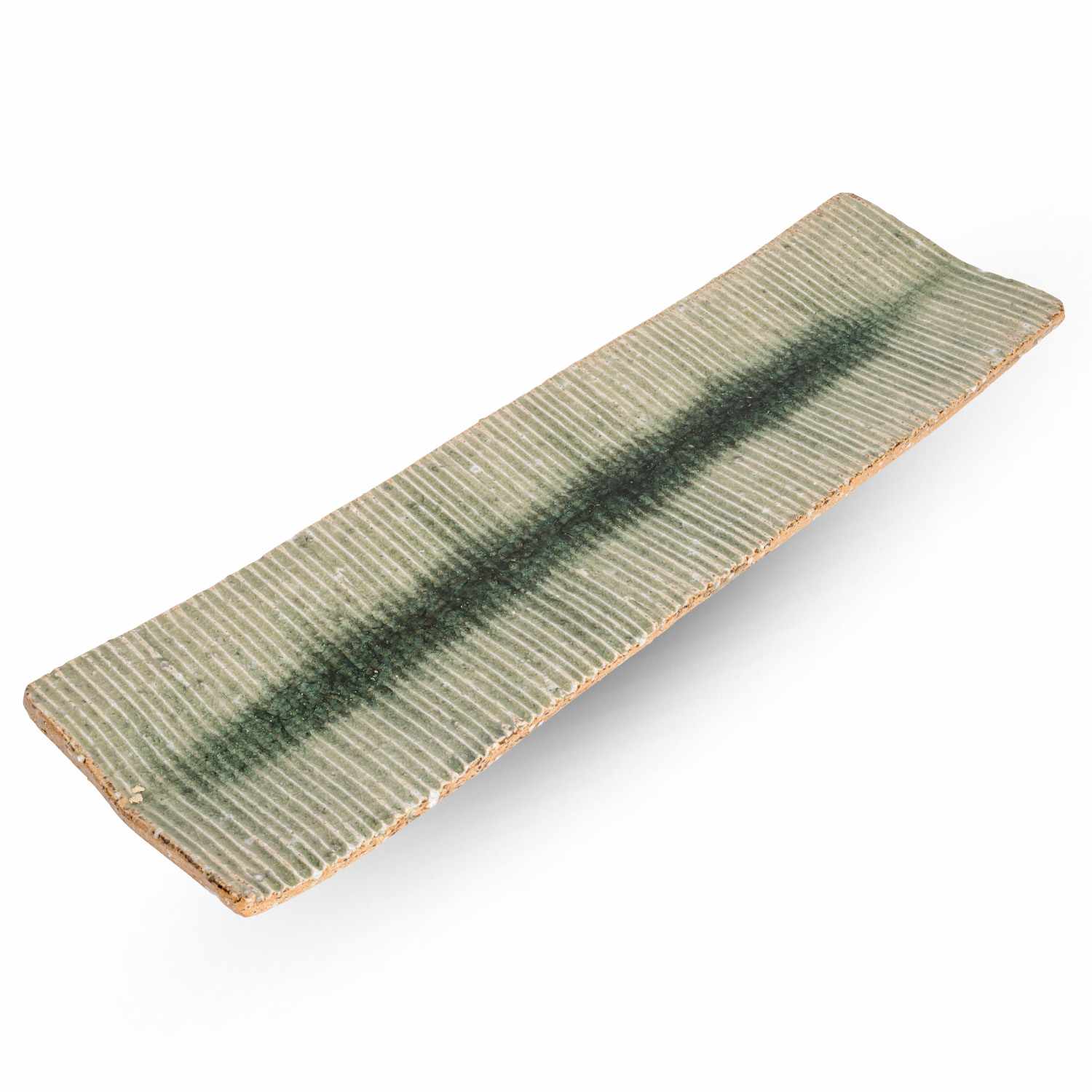 Green Moss Rectangular Plate 14"