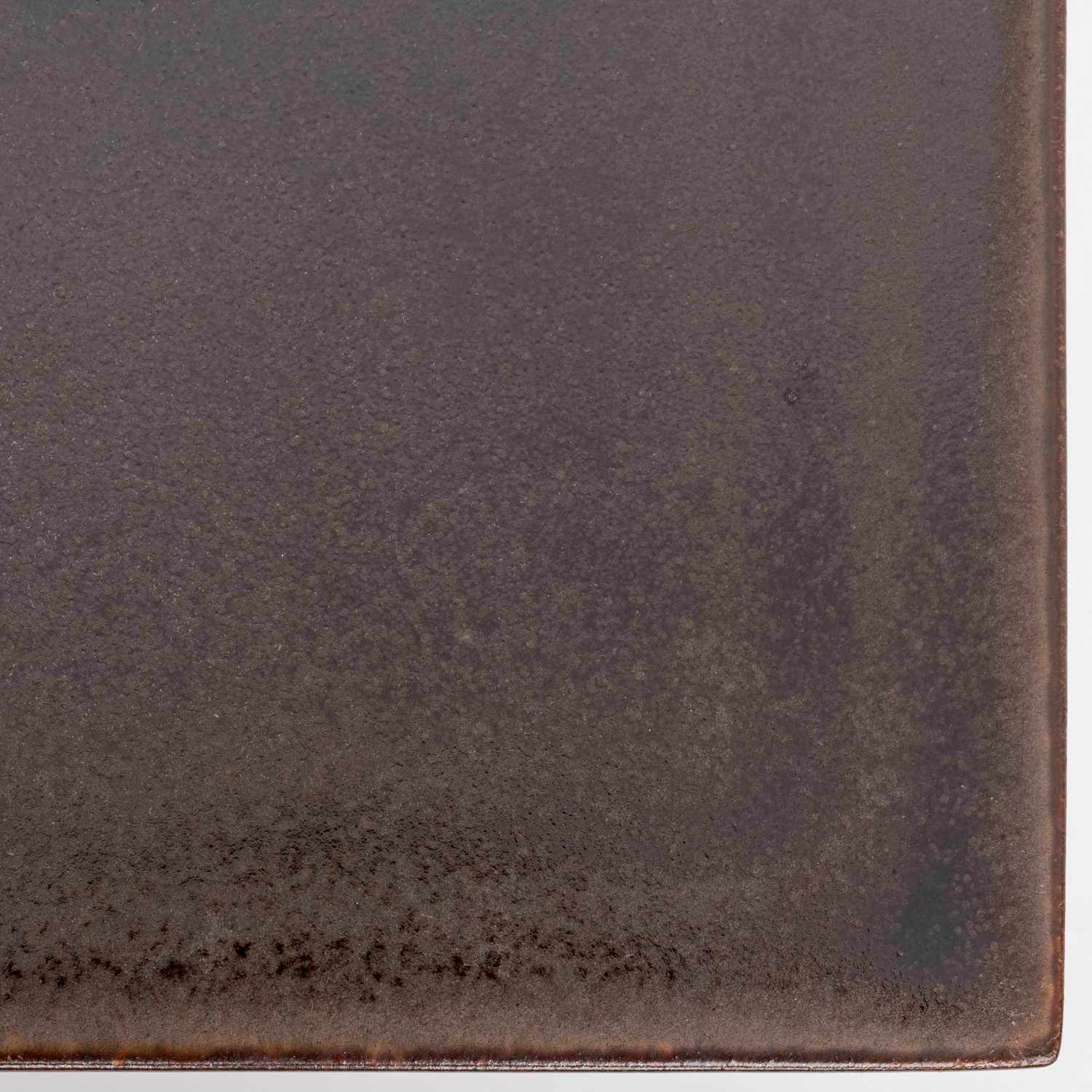 Image of Chakessho Half Glaze Flat Square Plate 6" 4