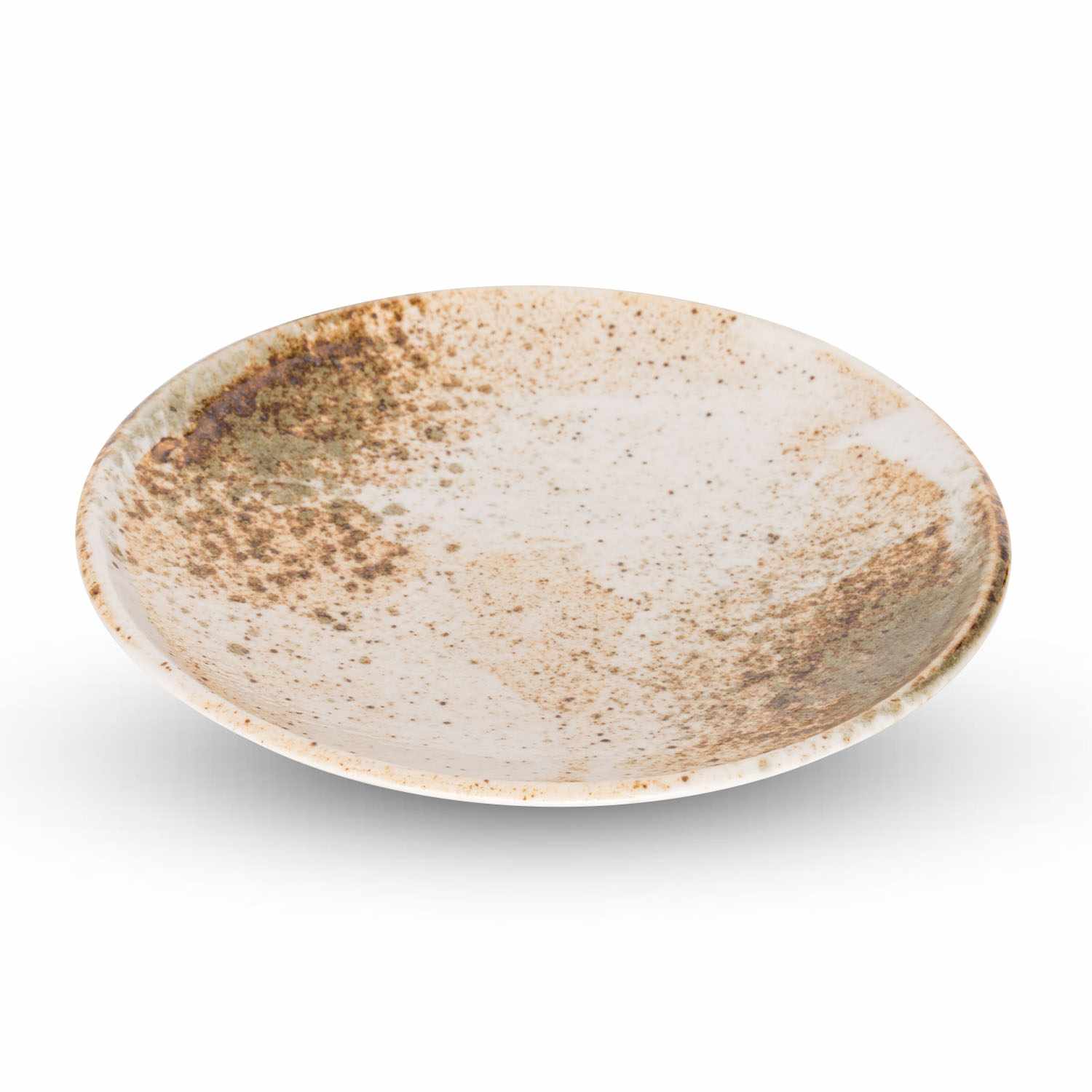 Image of Yukishino Brown Round Plate 6.5" 1