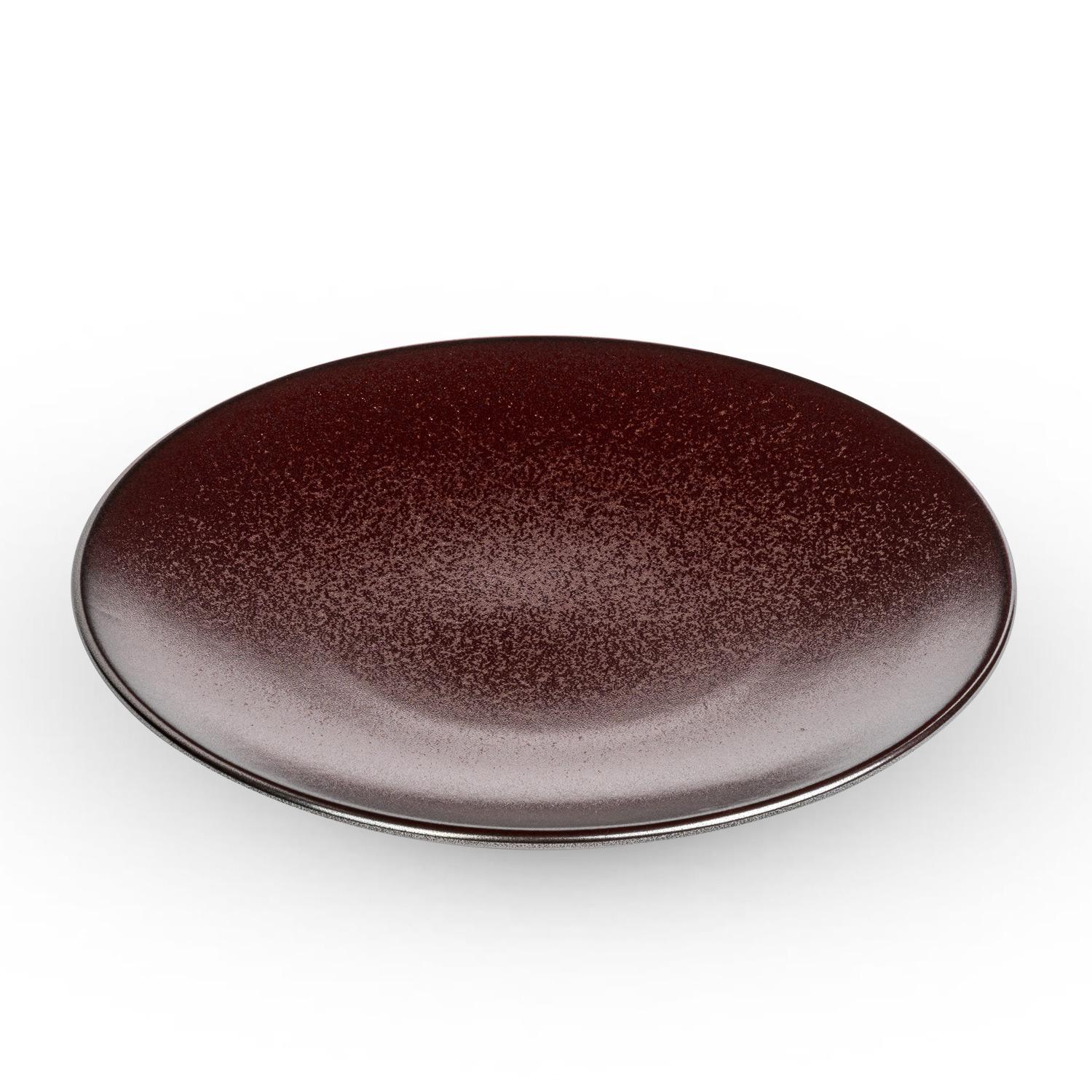 Image of Ginshu Metallic Red Round Plate 6.25" 1