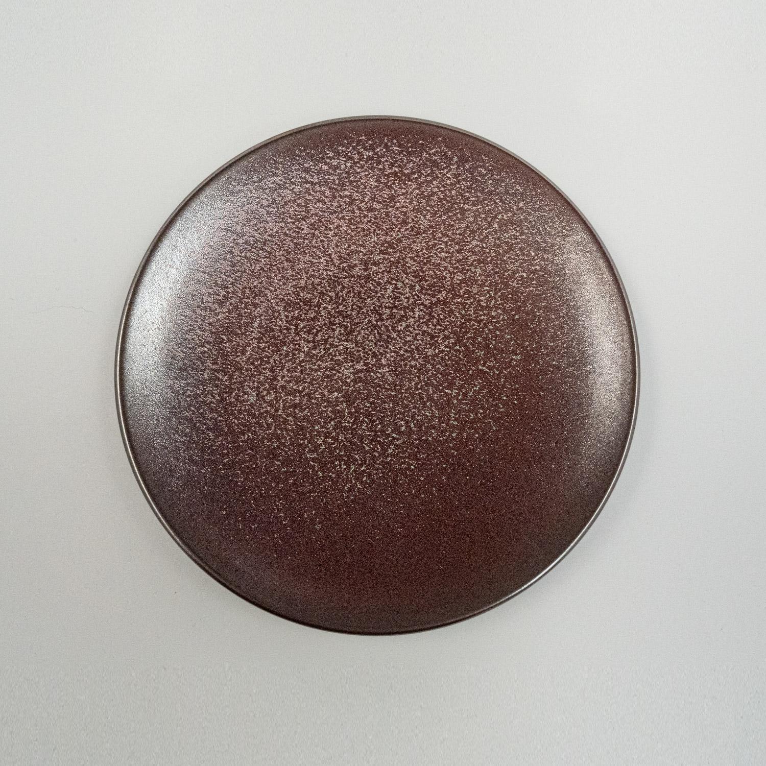 Image of Ginshu Metallic Red Round Plate 6.25" 3