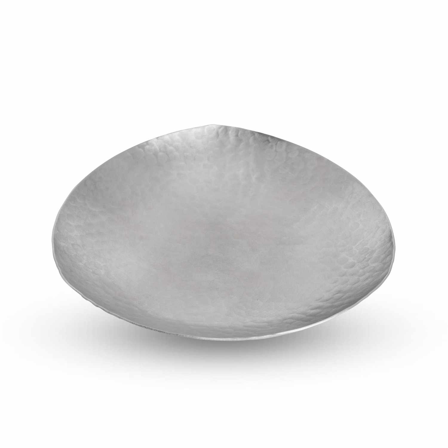 Image of Hammered Stainless Steel Plate 5.25" 1