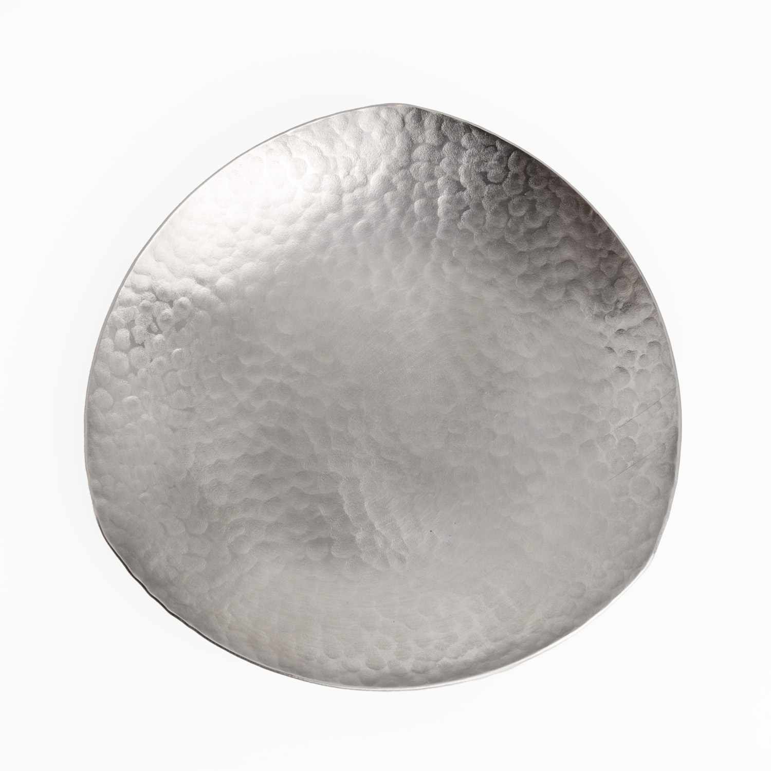 Image of Hammered Stainless Steel Plate 5.25" 3