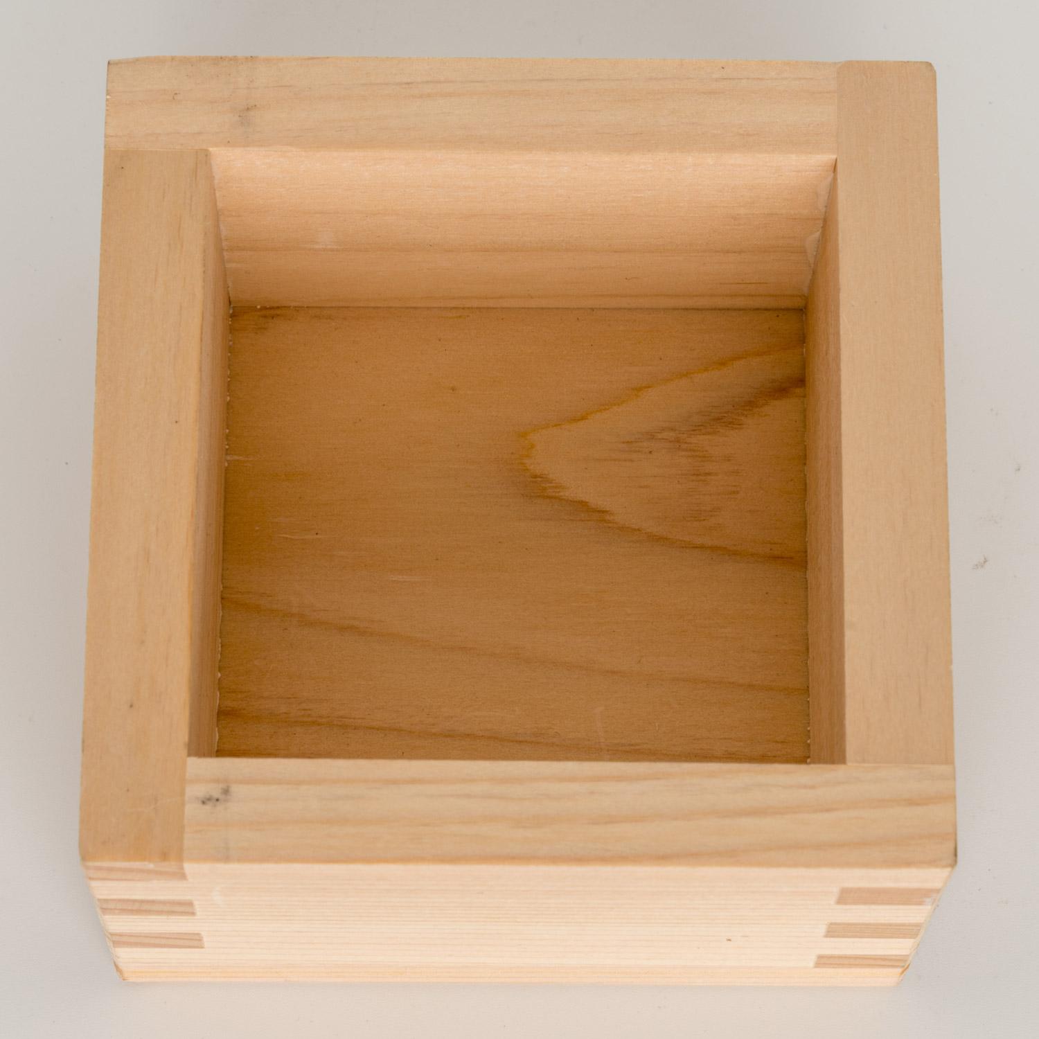 Hinoki Wooden Sake Box 3.25