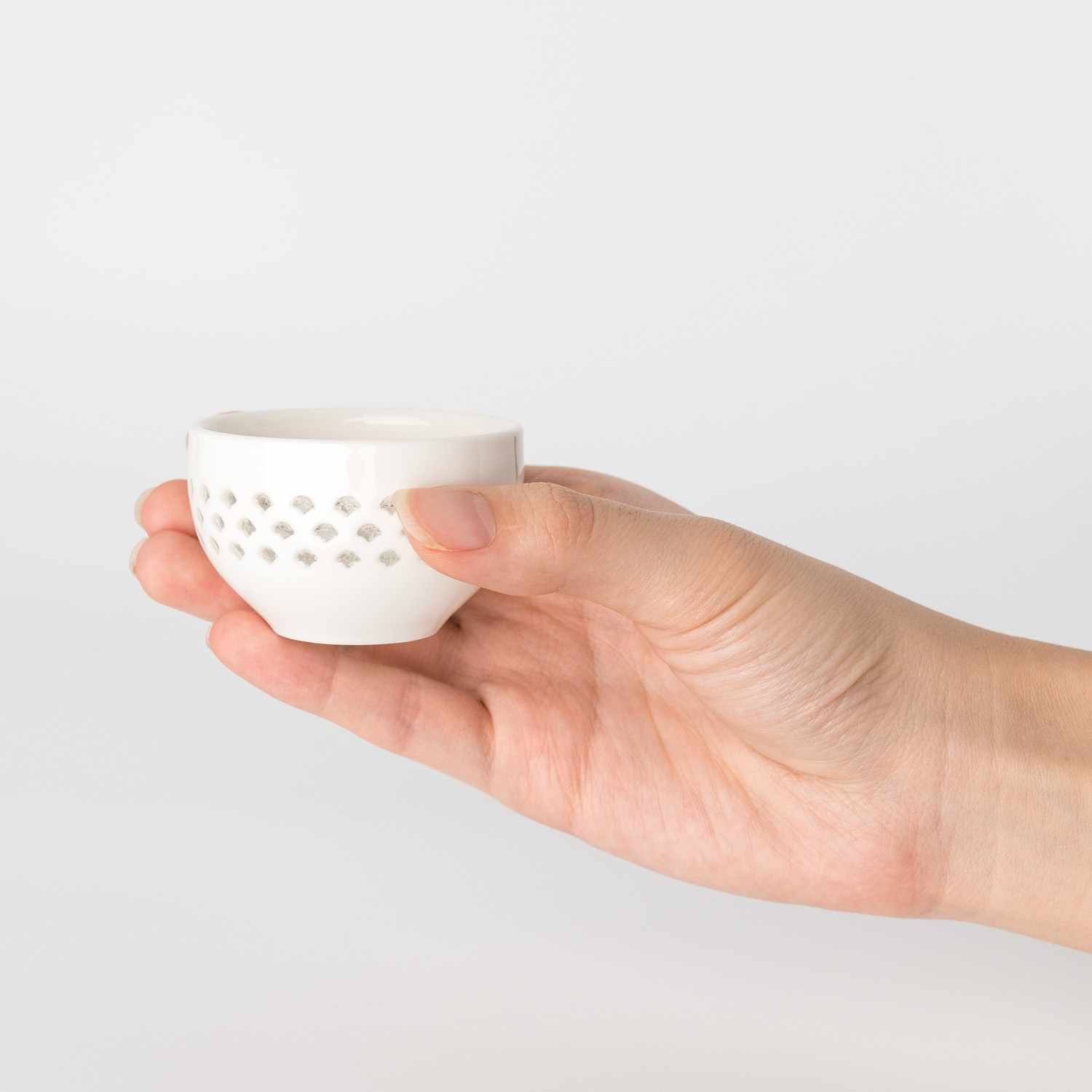 Hotaru White Wave Sake Cup hover-image