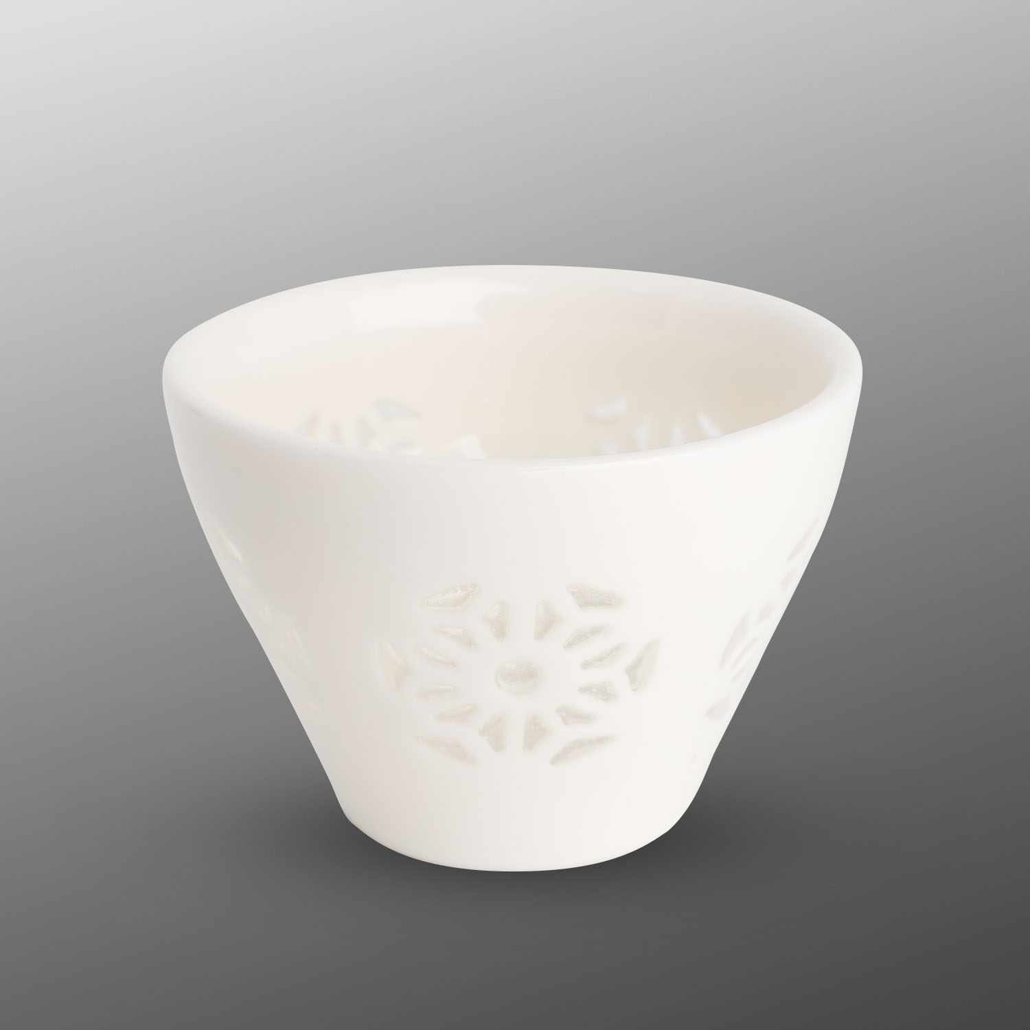 Hotaru White Flower Sake Cup