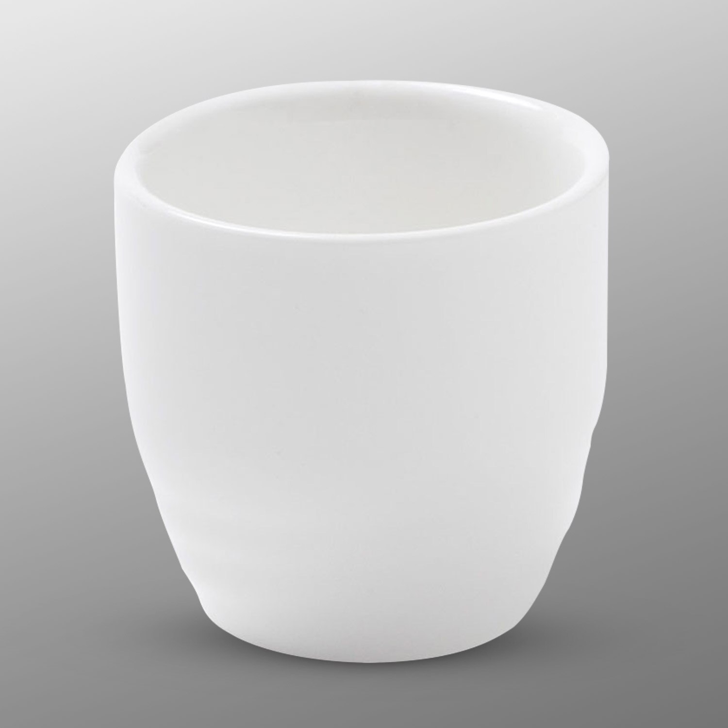 white porcelain sake cups