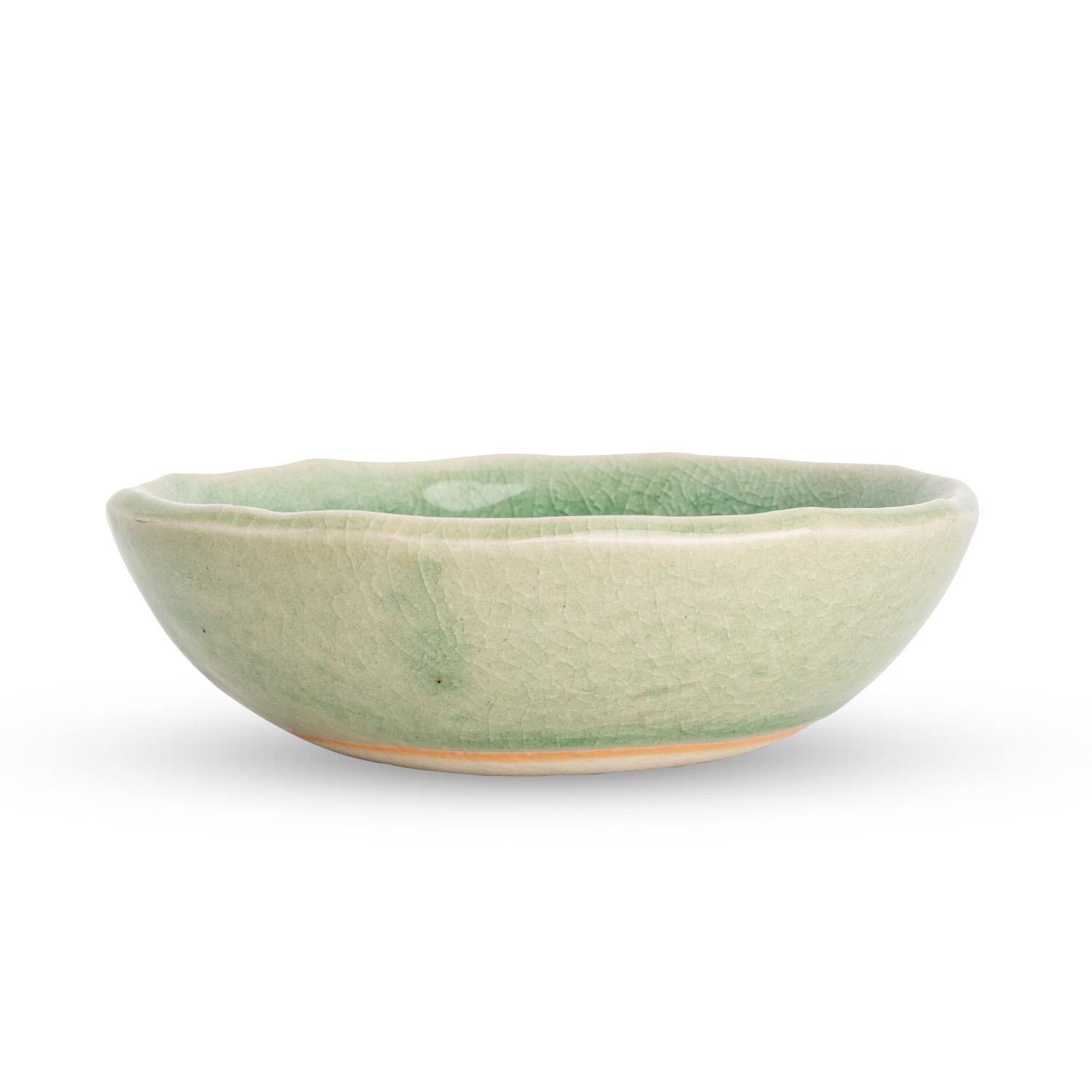 Image of Green Kanire Round Sauce Dish 2