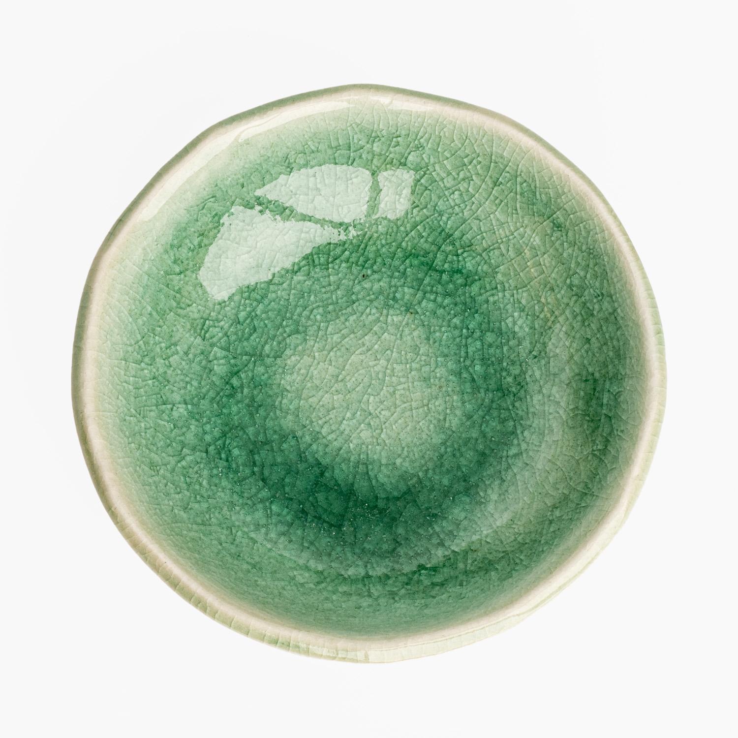 Image of Green Kanire Round Sauce Dish 3