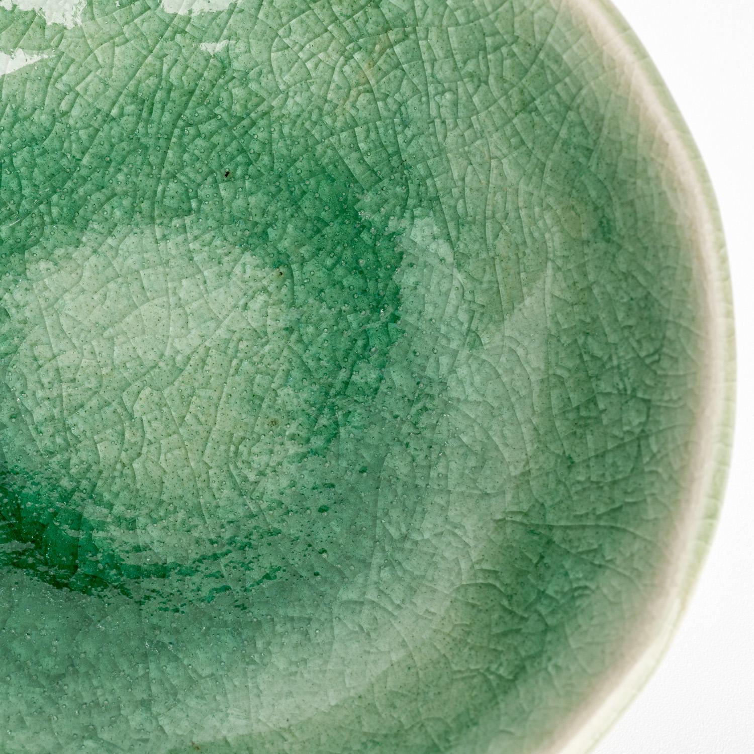 Image of Green Kanire Round Sauce Dish 4