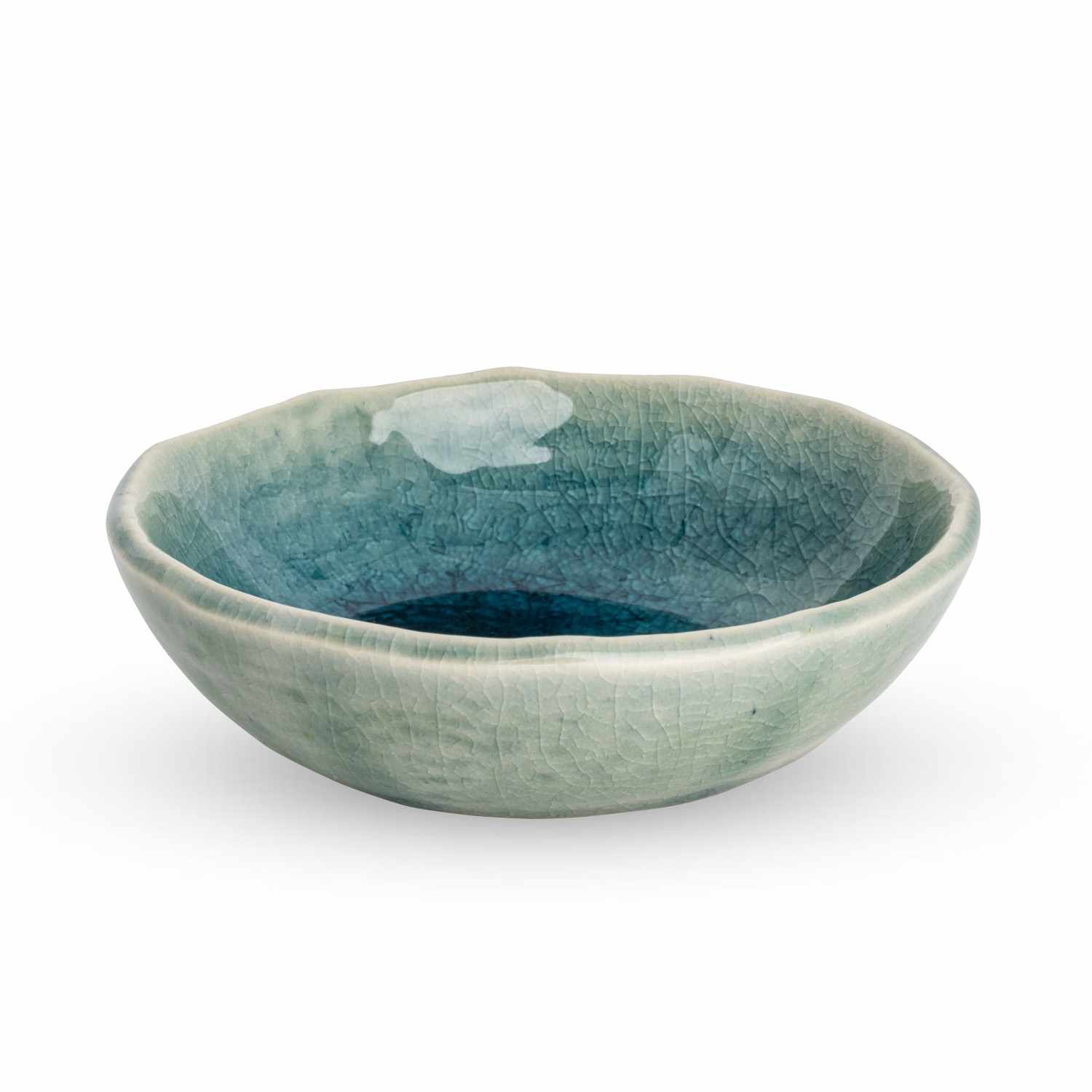 Blue Kanire Round Sauce Dish