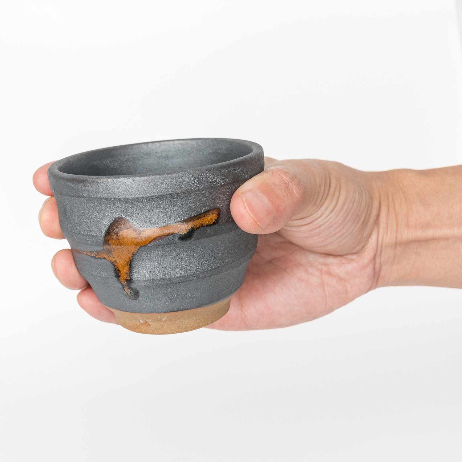 Unglazed Gray Teacup hover-image