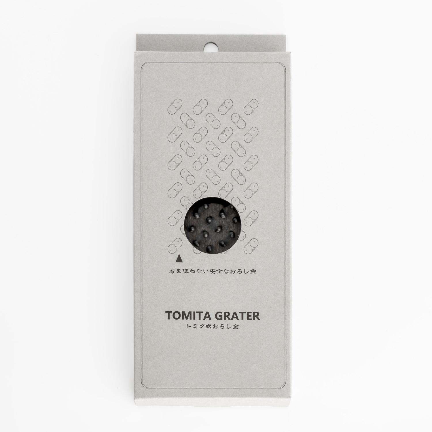 Image of Tomita Stainless Grater Black 7" 5