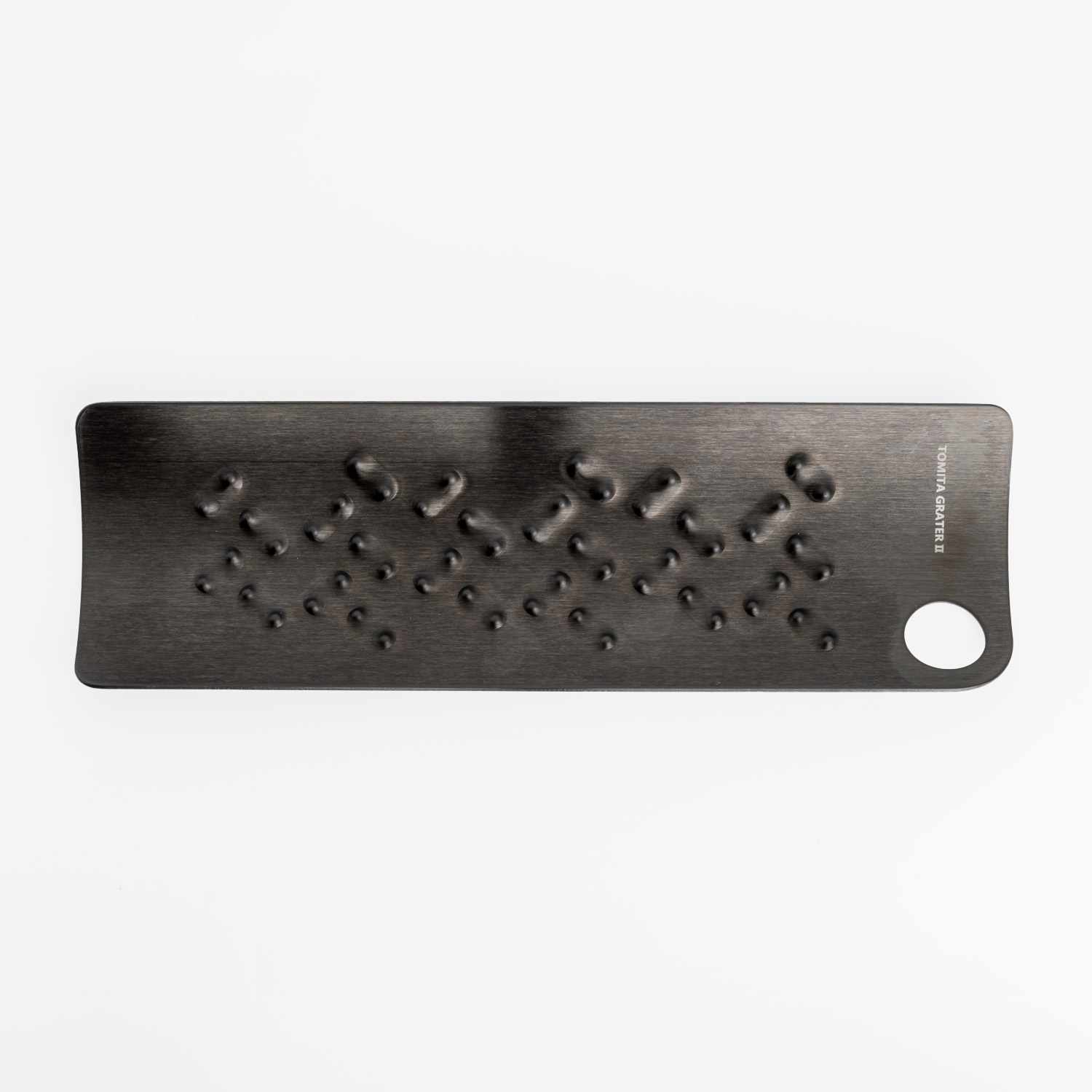 Image of Tomita Stainless Curve Grater Black 6.5" 3